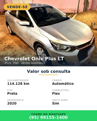 Chevrolet Onix Plus LT 1.0 12V TB Flex Aut. 4P 2021