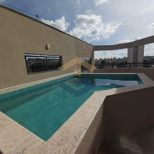 Cobertura p/ Alugar c/ 223 m², 2 Dorms, 1 Suíte, 2 Vagas de Garagem, Piscina - Condomínio