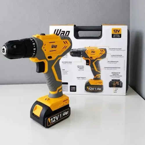 Parafusadeira e Furadeira WAP BPF12K3 12V - LACRADA!!
