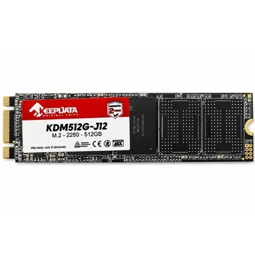 SSD M.2 SATA de 512GB Keepdata KDM512G-J12 - Preta