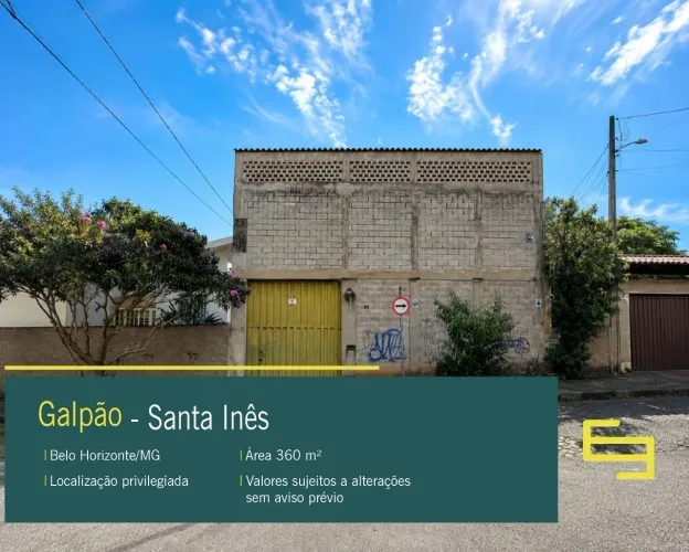 Galpão para aluguel, Santa Inês - Belo Horizonte/MG