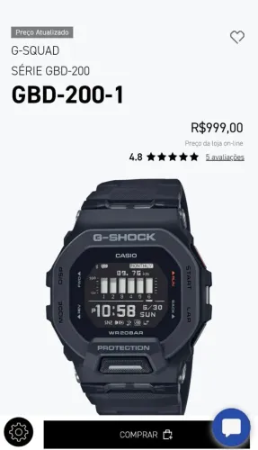 Relógio Casio G-shock GBD-200