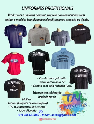 Uniforme para empresas 