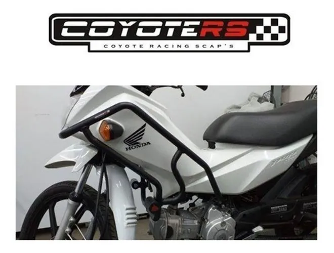 Protetor De Motor E Carenagem Pop110 Com Slider Coyote Todas
