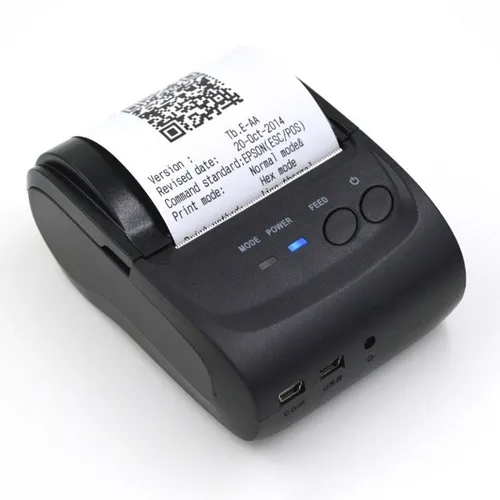 Mini Impressora Térmica Portátil Bluetooth 58mm