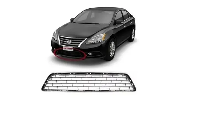 Grade Preta Inferior Central Nissan Sentra 2013 a 2016 