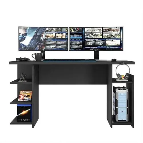 Mesa Gamer 2065 Preto - Frete Grátis - Até 12x