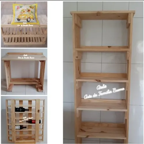 Móveis pallet 100% reutilizado !!!