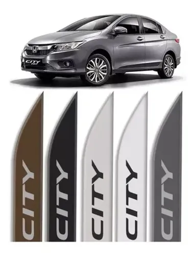 Friso Lateral Honda City - Azul / Branco / Cinza / Prata / Preto / Preto / Vermelho