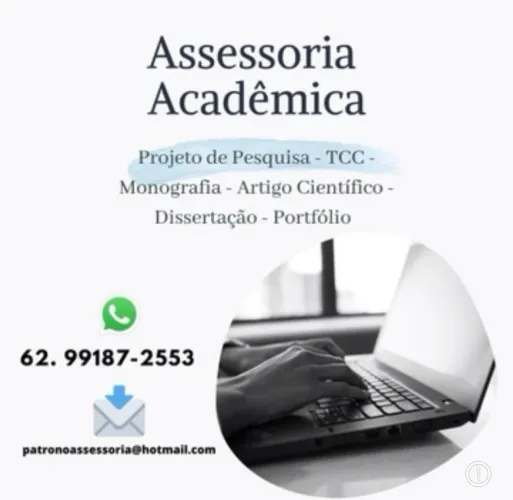 Assessoria TCC, monografia, artigo, relatórios.