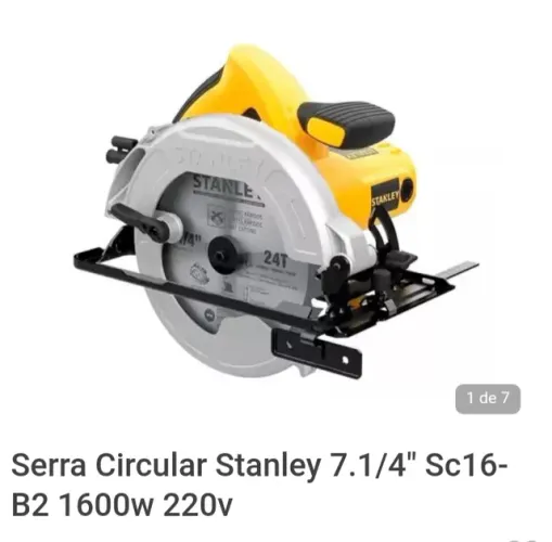 Serra circular Stanley sc16 1600w 220v