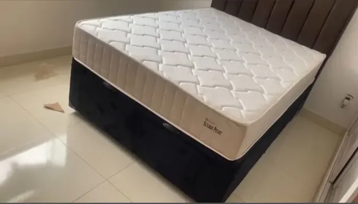 Cama baú +colchão em molas ensacadas