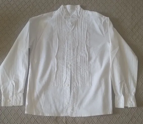 Camisa infantil social em algodão branca