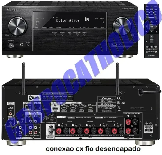 Cinema Completo - Kit Super Home Theater Receiver 7.2 Pioneer 4k Dolby Atmos! Bluethooth