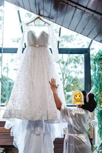 Vestido de Noiva Estilo Princesa.