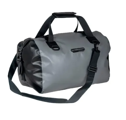 Bolsa impermeável Saxon moto estanque 26 L Cinza