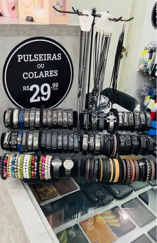 Pulseiras e colares masculinos em promoção!