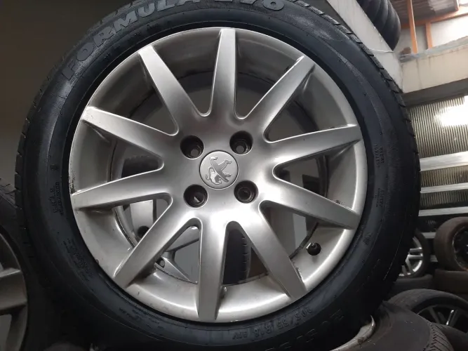Roda aro 16 Peugeot 308 Thp prata original 4x108