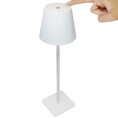 Luminária de mesa LED recarregavel com 3 intensidades de luz