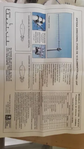 Antena Yagi 1.2ghz de 15 Elementos para UHF
