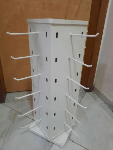 Expositor de óculos, giratório, mdf, branco
