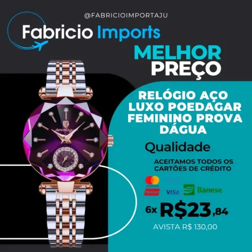 Relógio Peodegar Original Feminino a prova dágua
