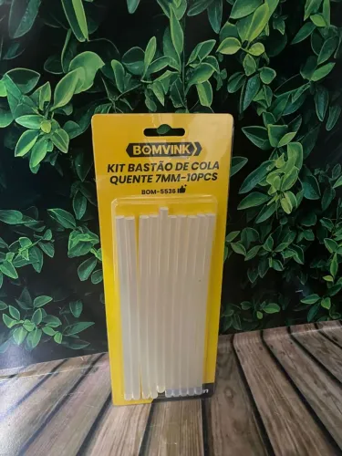 Kit Bastão de Cola Quente 7mm - 10pcs