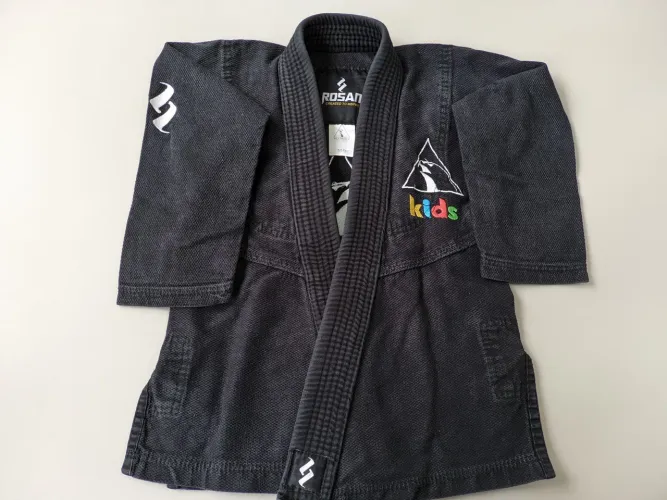 Kimono kimono Alliance M0 Jiu-Jitsu Infantil - Rosan Kids - Preto