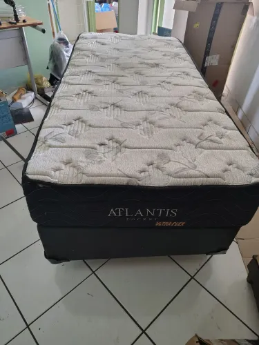 Box solteiro com colchão ultra flex 