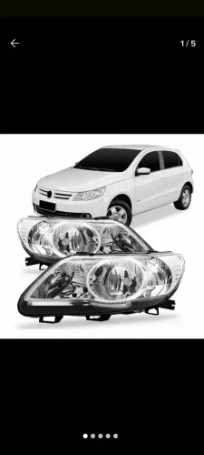 Farol Duplo Cromado Gol G5 2008 Le Cod 50665