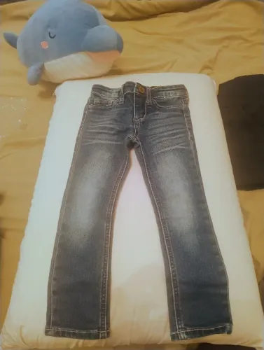 Calça jeans unissex Tam 2 Skinny Fit Denin