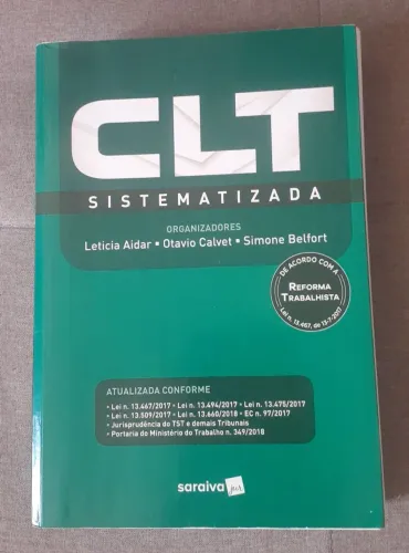 Livro CLT Sistematizada de 2018.<br><br>Edição Português | 1ª Edição<br><br>