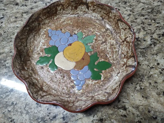 Prato de Cerâmica decorativo