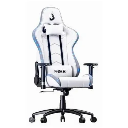 Cadeira Gamer Rise Mode Z6, Ângulo Ajustável, Braço 2D, ARGB, Branco COM GARANTIA