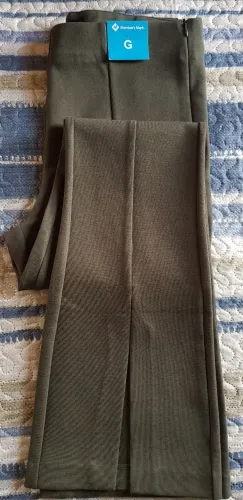 Calça Social Legging Com Boca de Sino - Cor Verde Musgo - Tamanho G - PRODUTO IMPORTADO