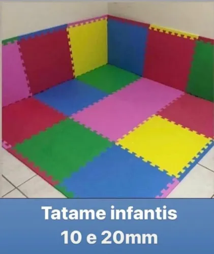 Tatame Infantil Colorido 10mm e 20mm