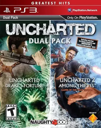 Uncharted Dual Pack Greatest Hits PS3 - Jogo Original na Caixa -2 Jogos