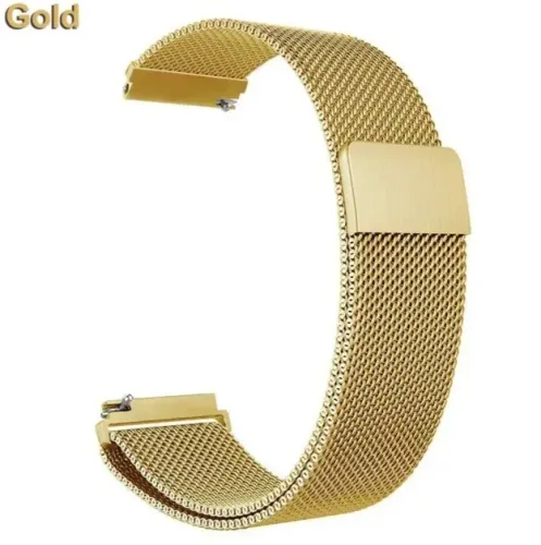 Pulseira smartwatch 18mm dourada