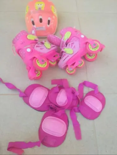 Patins infantil rosa Lory tam. 26 a 29