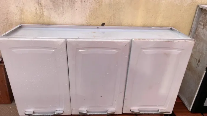 Armário de cozinha 3 portas triplo Itatiaia branco banheiro