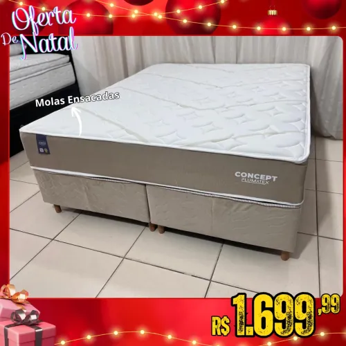 Cama Box Queen Molas Ensacadas Mega Oferta