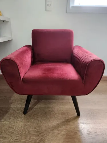 Poltrona de Veludo Retrô