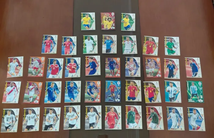 40 cards Panini - Copa do Mundo 2018