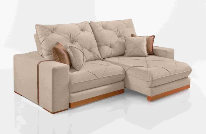 Sofá Retrátil Reclinável 2,60m Búzios Design Moderno s87