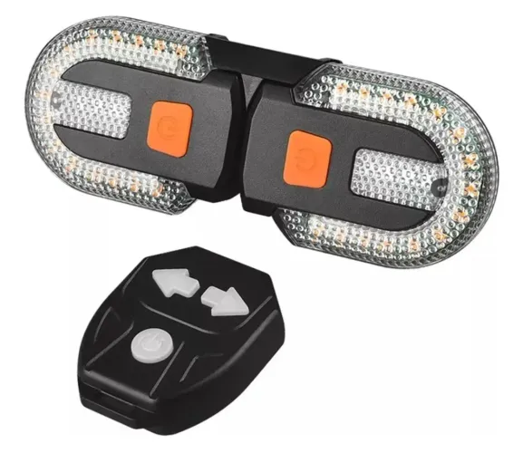 Luz de Sinalização de Bicicleta (setas) bluetooth com Controle Remoto