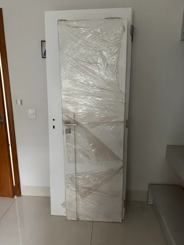 Porta Branca  de MDF 1.96x59