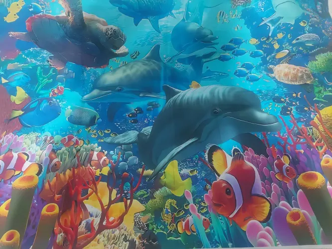 Painel de aniversário tema fundo do mar