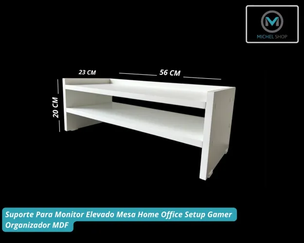 Suporte Para Monitor Elevado Mesa