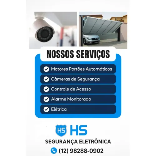 Instalação e manutenções de portões automáticos, instalação de câmeras e alarmes 