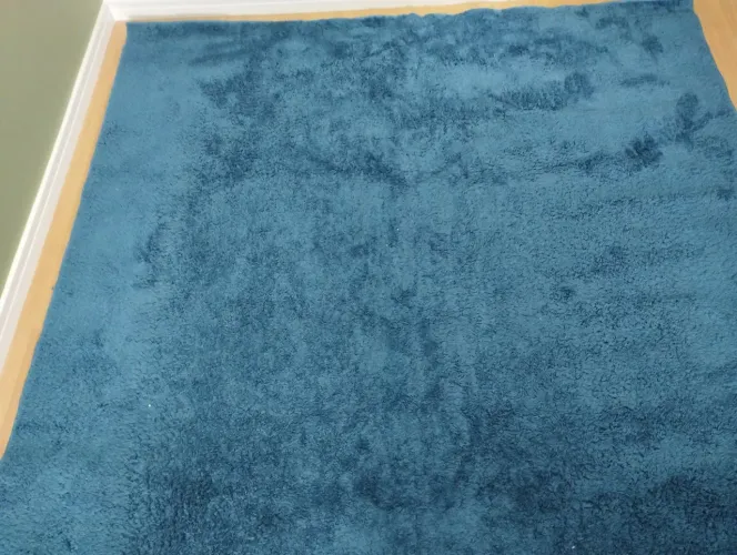 Tapete Azul Felpudo para Decoração